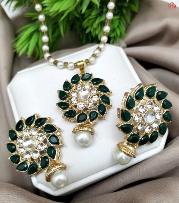 Kundan Chain Locket Set - Image 2