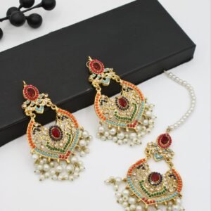 Nouratan Earrings with Tikks