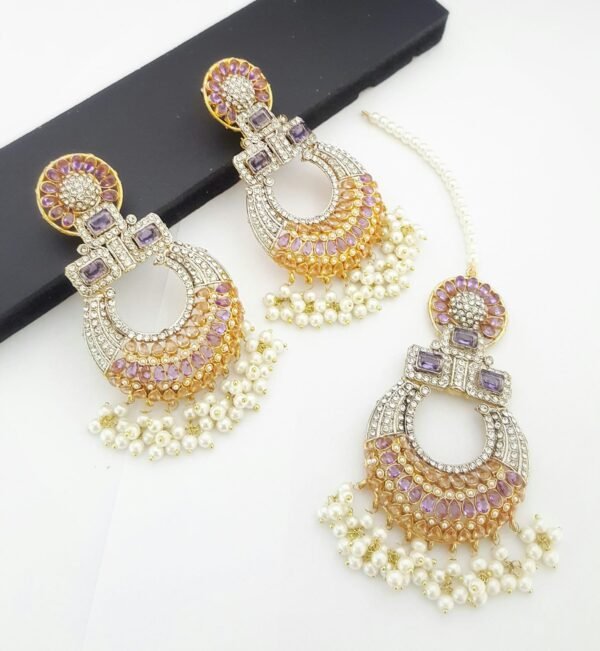 Earrings with Tikka - Image 6