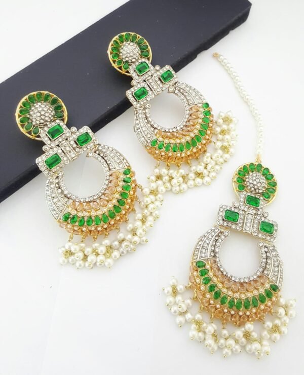 Earrings with Tikka - Image 8