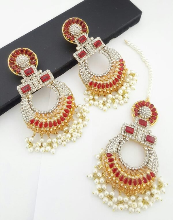 Earrings with Tikka - Image 2