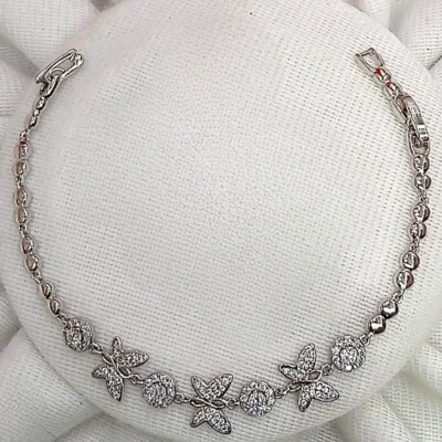 Elegant Butterfly Diamond Bracelet