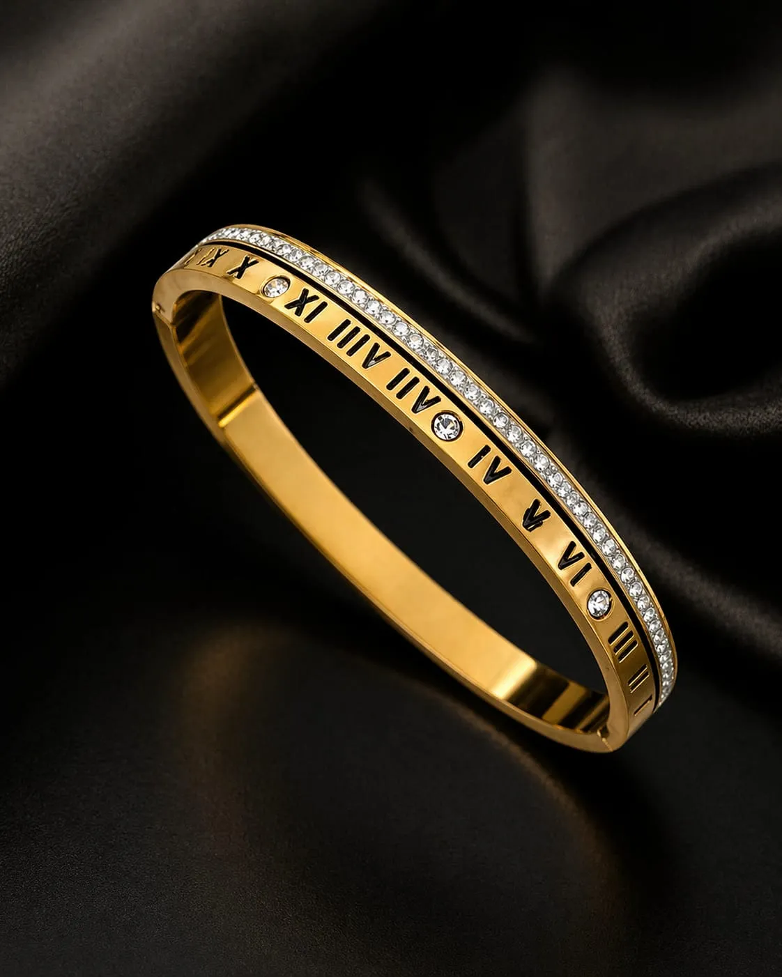 Roman Numeral Gold Bracelet