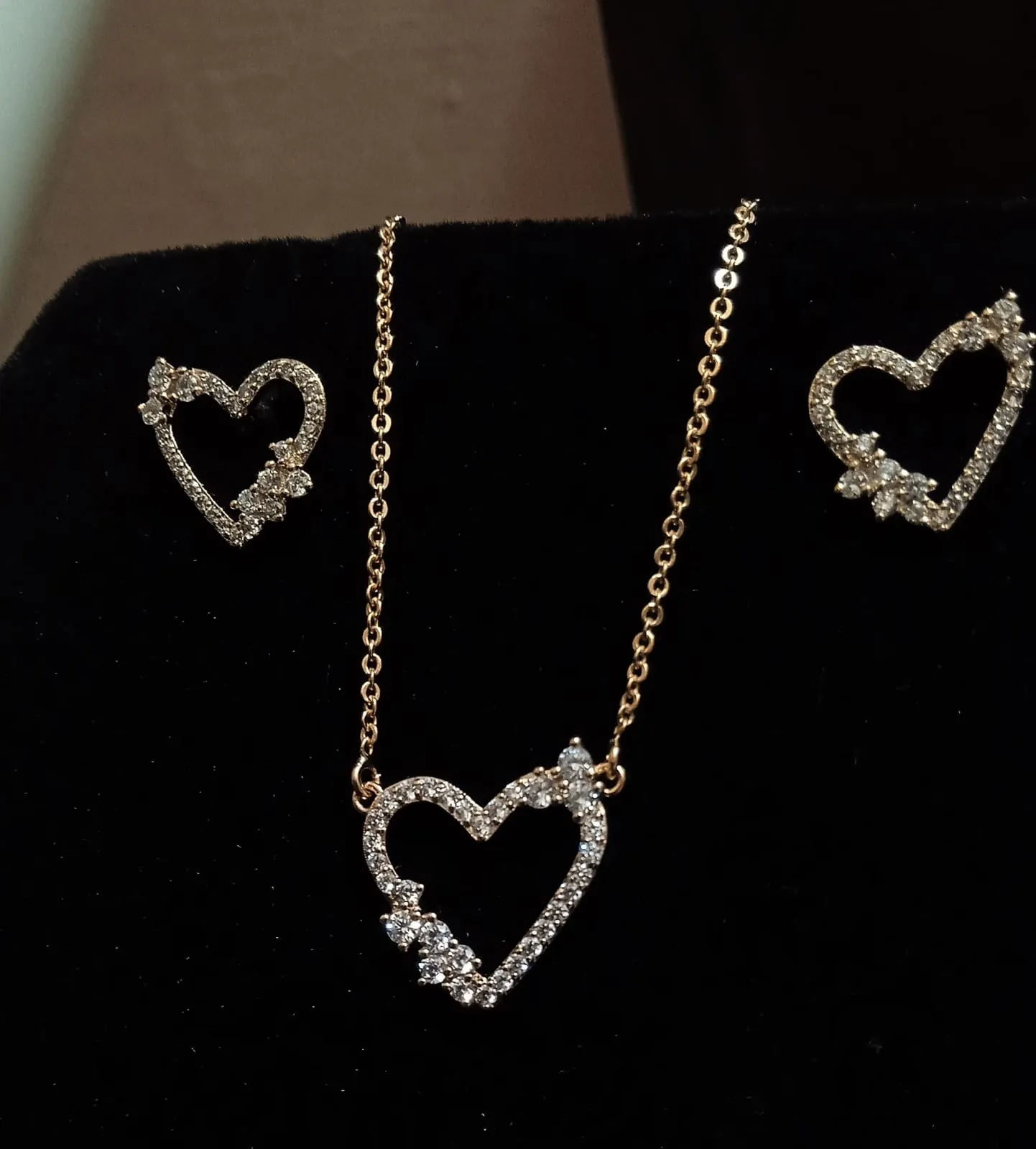 Crystal Heart Jewelry Set - Image 2