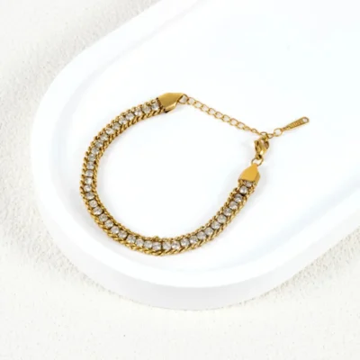 Laster single stone Bracelet
