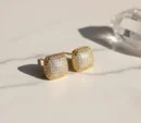 Elegant cushion-shaped Stud Earrings