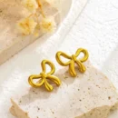 Golden Bow Earrings
