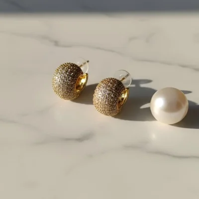 Sparkling Hoop Earrings