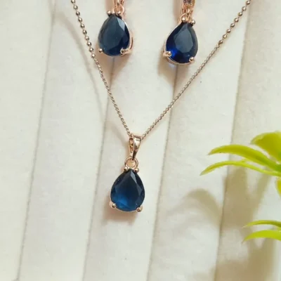 Elegant Sapphire Jewelry Set