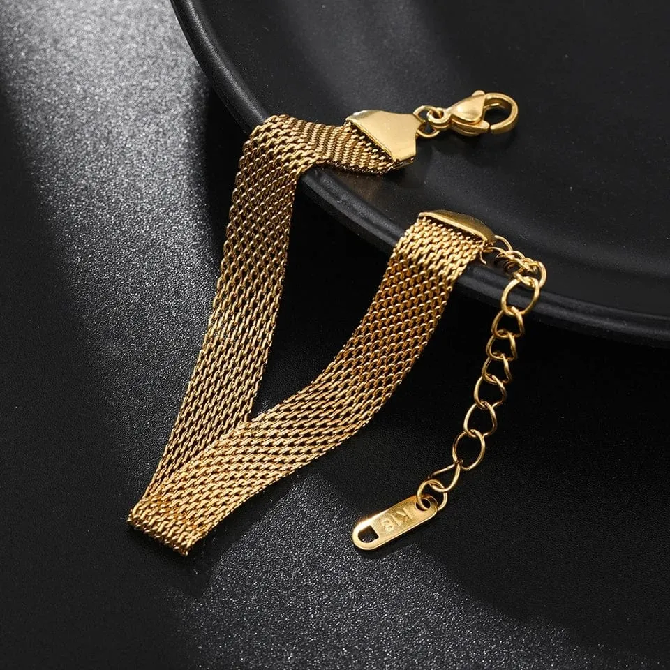 Gold Mesh Bracelet