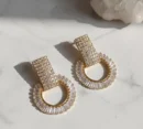 Elegant Crystal Hoop Earrings