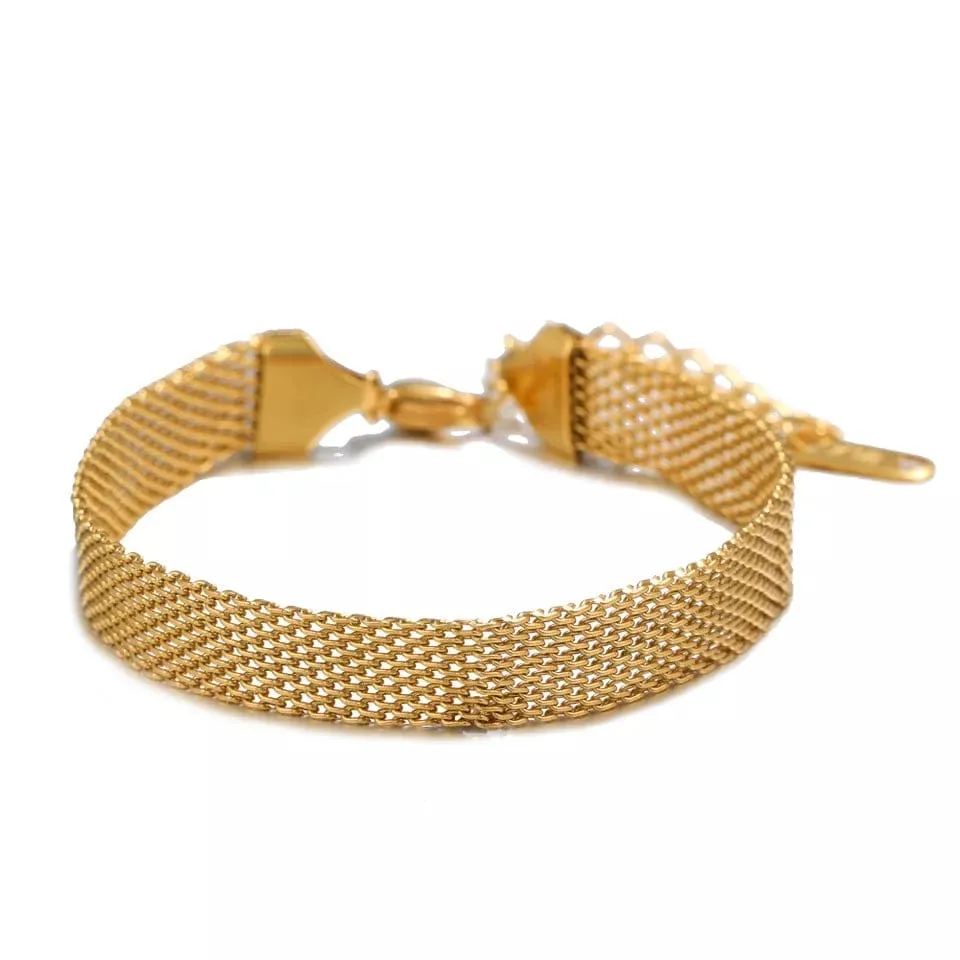Gold Mesh Bracelet - Image 5