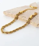 Gold Rope Chain Bracelet
