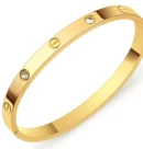 Gold Plated Crystal Bangle