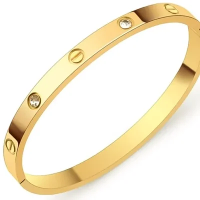 Gold Plated Crystal Bangle