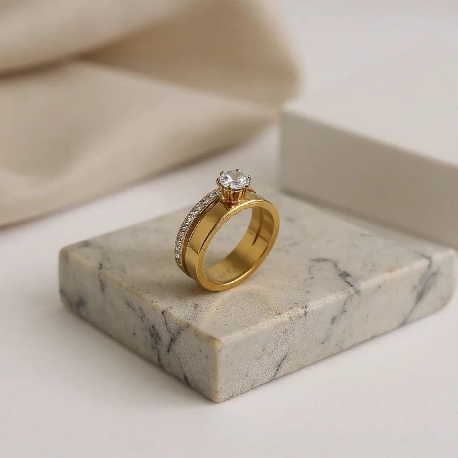 Stainless Steel Cartier Ring - Image 2