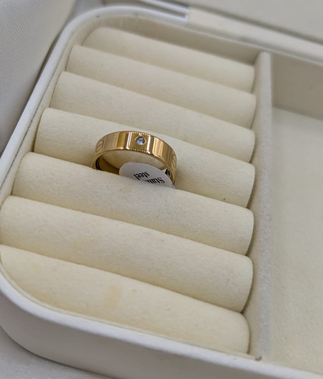 Gold Plated Crystal Ring - Image 2