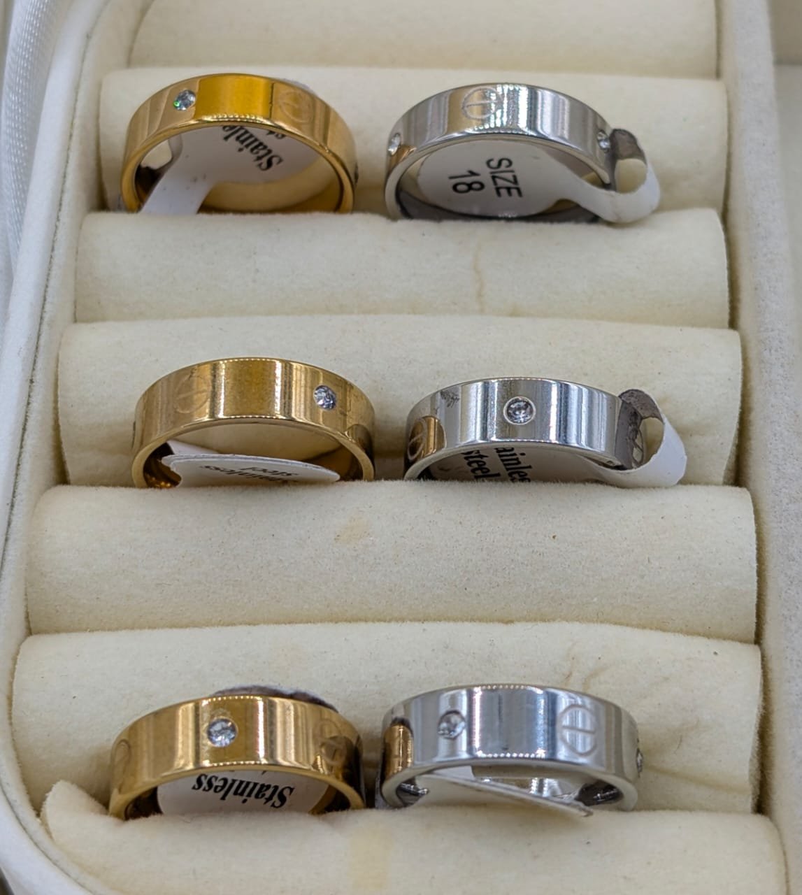 Gold Plated Crystal Ring - Image 4