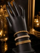Elegant Gold Bracelet Set