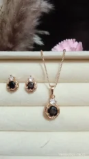 single stone zarcon Jewelry Set