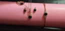 Elegant Black Stone Jewelry Set