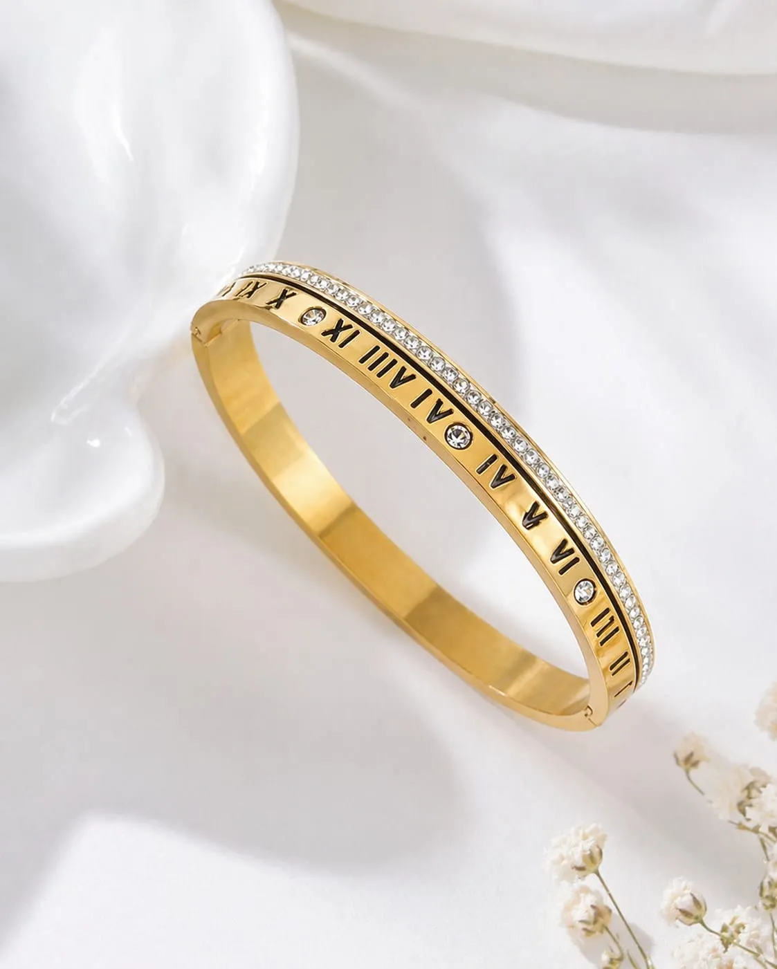 Roman Numeral Gold Bracelet - Image 2