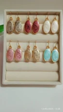 Elegant Oval Drop Earrings