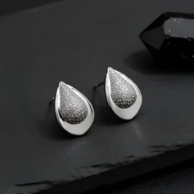 Teardrop Stud Earrings