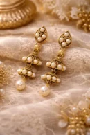 Pearl Jhumka Earrings