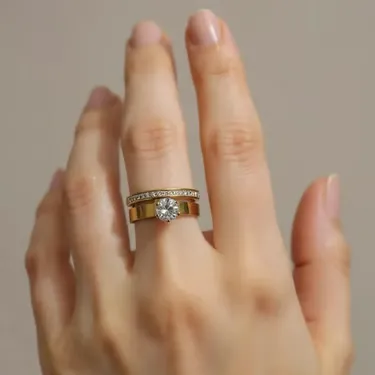 Stainless Steel Cartier Ring - Image 3