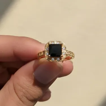 Gold-Plated Crystal Ring - Image 3