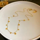 Gold Dainty Disc Necklace