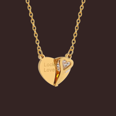 Heart-Shaped Love Locket Necklace