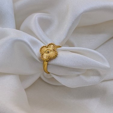 Golden Clover Ring