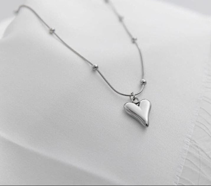 Silver Heart Necklace - Image 2