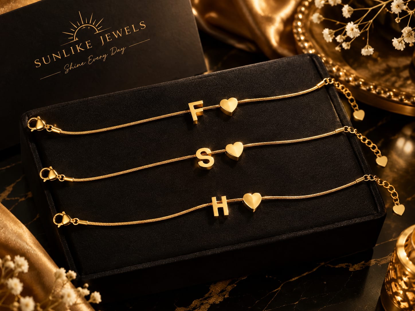 Heart Alphabet Bracelet