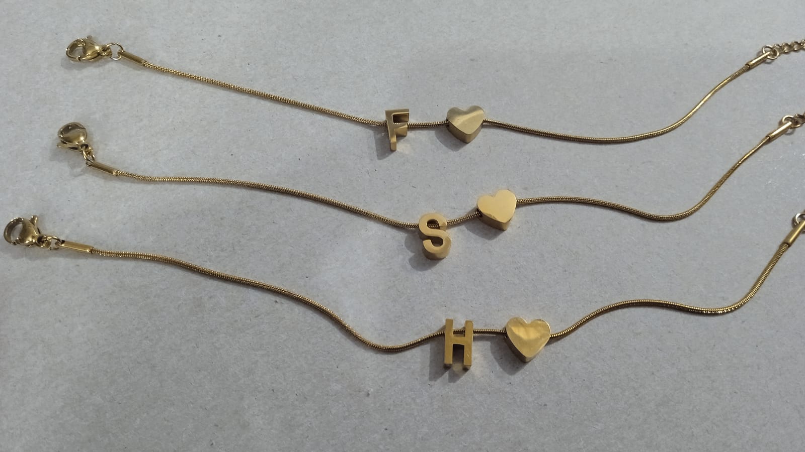 Heart Alphabet Bracelet - Image 5