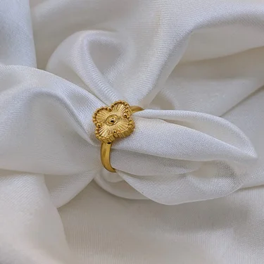 Golden Clover Ring